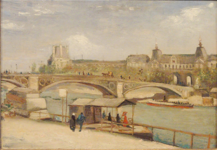 The Pont Du Carrousel And The Louvre